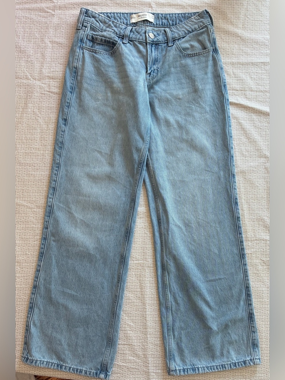 Hollister Light Blue Wide-Leg Jeans